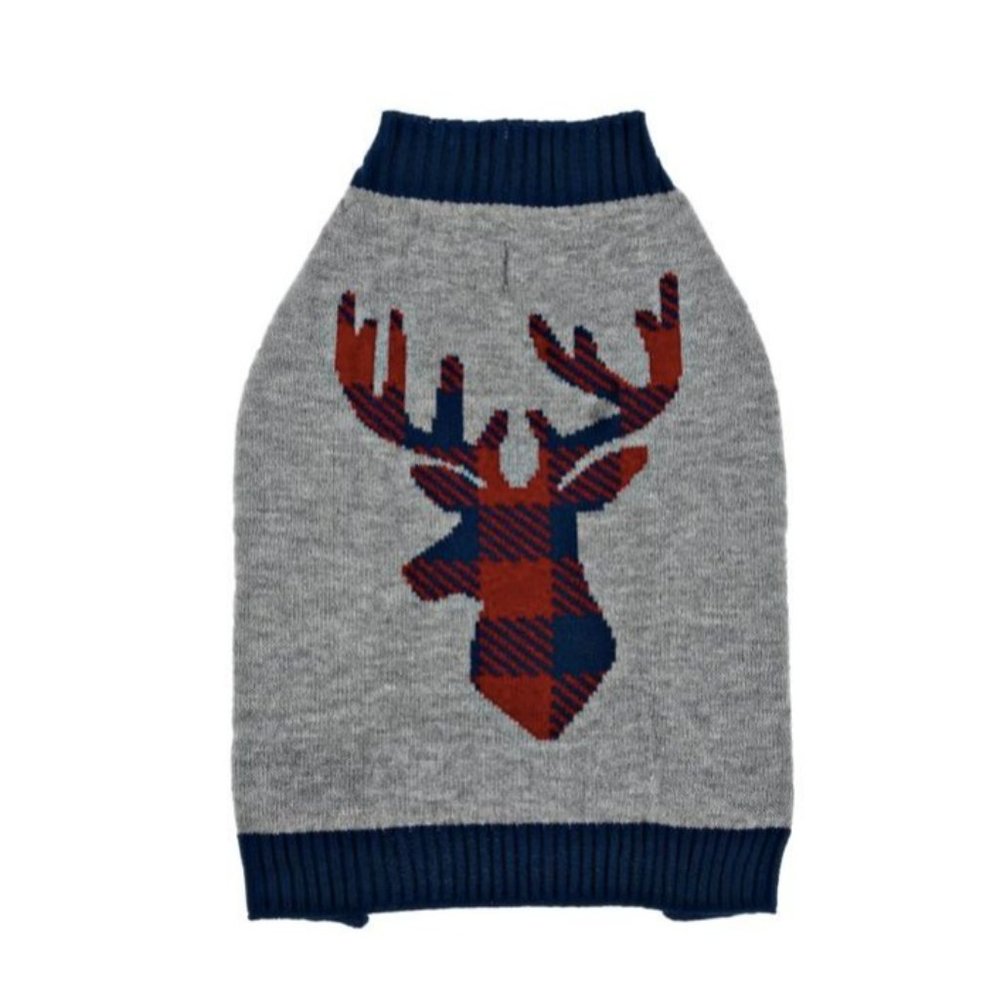 NWT Vibrant Life Deer Print Dog Sweater Medium